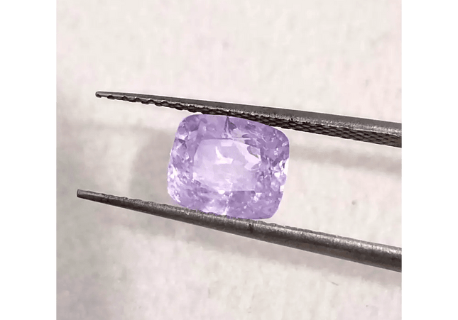 2.06ct Lavender Color Ceylon Sapphire , 100% Natural Untreated Gemstone - SMSGEMS