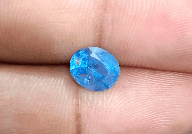 2.34ct Blue Ceylon Sapphire , 100% Natural Untreated Gemstone - SMSGEMS