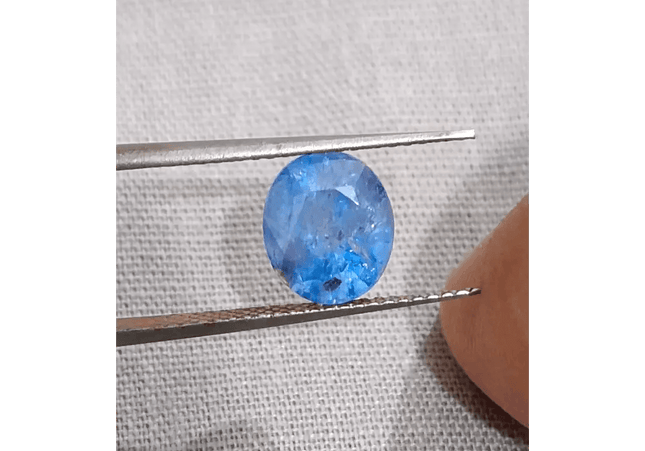 2.34ct Blue Ceylon Sapphire , 100% Natural Untreated Gemstone - SMSGEMS