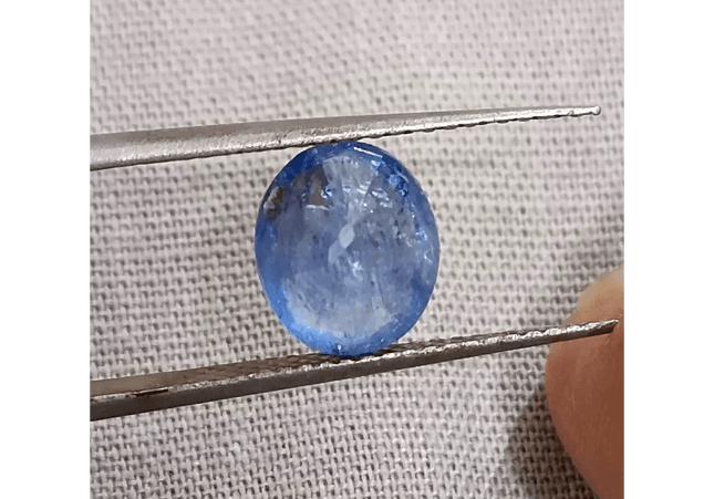 2.34ct Blue Ceylon Sapphire , 100% Natural Untreated Gemstone - SMSGEMS