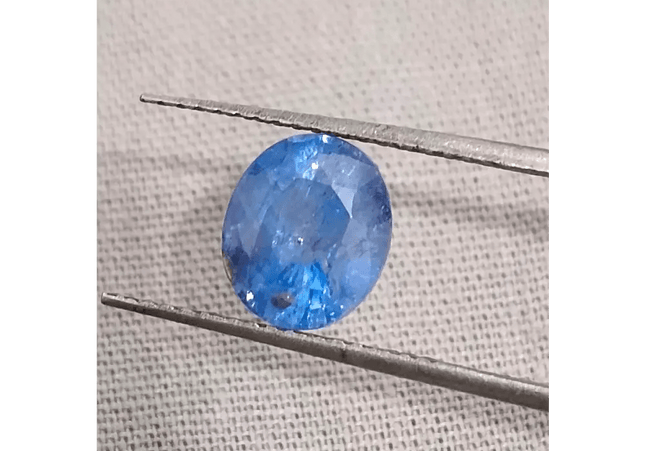 2.34ct Blue Ceylon Sapphire , 100% Natural Untreated Gemstone - SMSGEMS