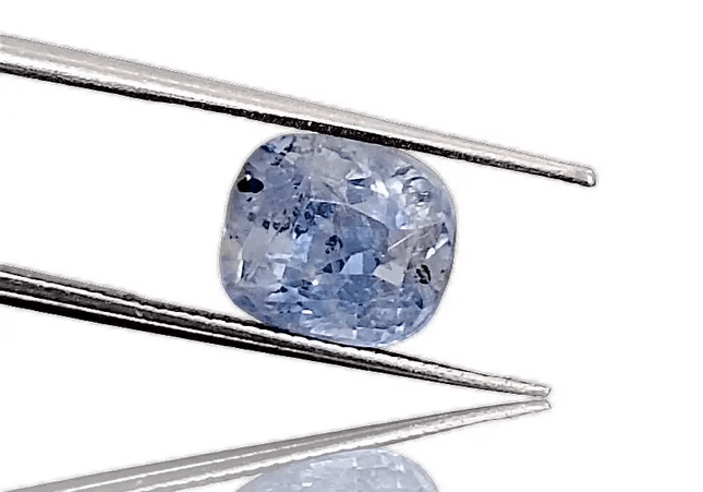 3.68ct Certified Beautiful Full Luster Pastel Blue Ceylon Sapphire, Natural Earth Mined untreated Gemstone - SMSGEMS