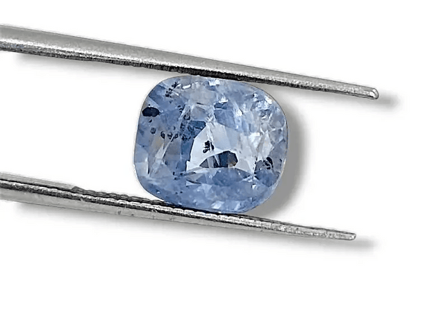 3.68ct Certified Beautiful Full Luster Pastel Blue Ceylon Sapphire, Natural Earth Mined untreated Gemstone - SMSGEMS