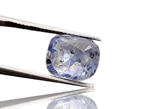 3.68ct Certified Beautiful Full Luster Pastel Blue Ceylon Sapphire, Natural Earth Mined untreated Gemstone - SMSGEMS