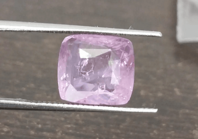 3.96ct Certified Cushion Cut Pink Ceylon Sapphire, Natural Earth Mined untreated Gemstone - SMSGEMS
