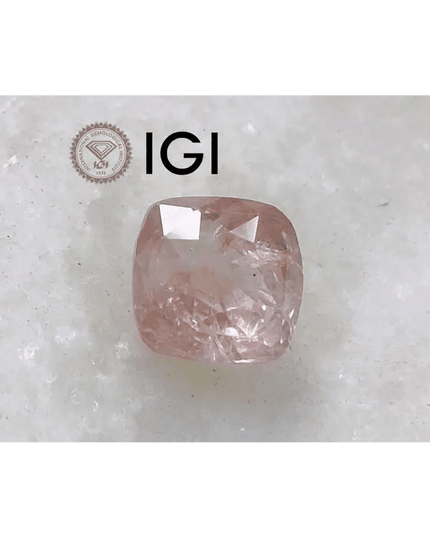 4.66ct IGI Certified Sunrise Padparadscha Sapphire , Natural Untreated Gemstone - SMSGEMS