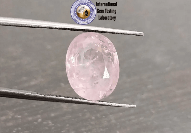 5.24ct Certified Pink Ceylon Sapphire, Natural untreated Gemstone - SMSGEMS