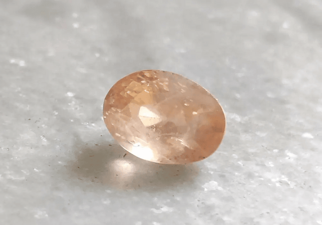 6.44ct Rare Certified Padparadscha Oval Cut Ceylon Sapphire, Natural Earth Mined untreated Gemstone - SMSGEMS