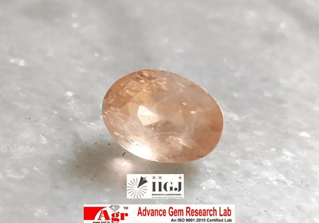6.44ct Rare Certified Padparadscha Oval Cut Ceylon Sapphire, Natural Earth Mined untreated Gemstone - SMSGEMS