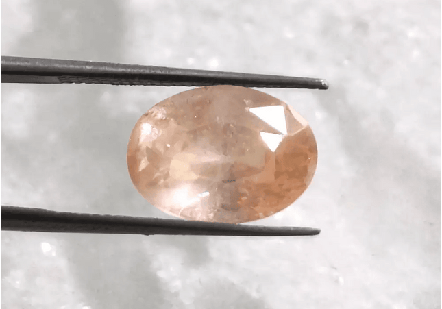 6.44ct Rare Certified Padparadscha Oval Cut Ceylon Sapphire, Natural Earth Mined untreated Gemstone - SMSGEMS
