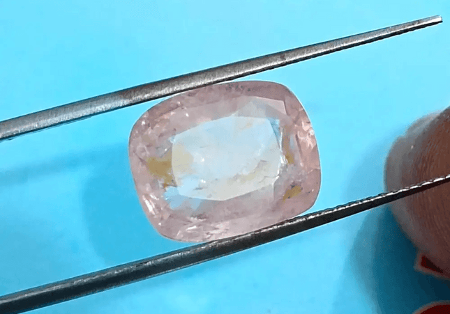 6.71ct IGI Certified Padparadscha Cushion Cut Ceylon Sapphire, Natural Earth Mined unheated Gemstone - SMSGEMS