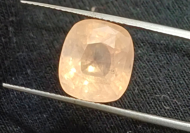 Certified 8.41ct Natural Untreated Padparadscha Sapphire.