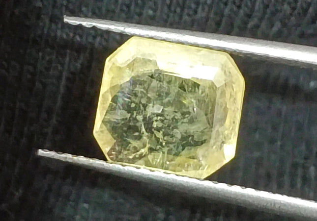 GSI Certified 2.23ct Yellow Sapphire Natural untreated Gemstone