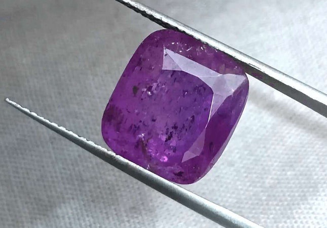 11.59ct Natural Untreated Purple Ceylon Sapphire AGRL Certified - SMSGEMS