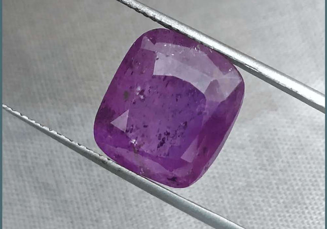 11.59ct Natural Untreated Purple Ceylon Sapphire AGRL Certified - SMSGEMS