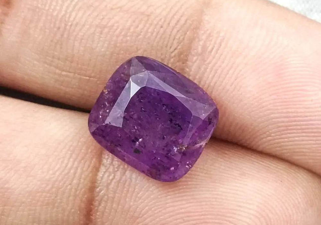 11.59ct Natural Untreated Purple Ceylon Sapphire AGRL Certified - SMSGEMS