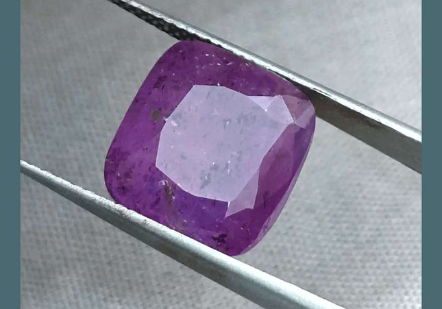 11.59ct Natural Untreated Purple Ceylon Sapphire AGRL Certified - SMSGEMS