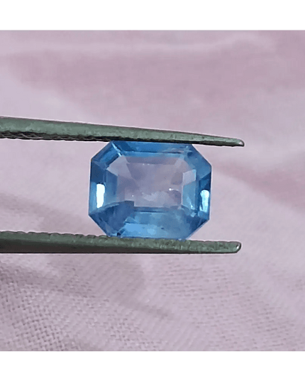 GSI Certified 1.02ct Blue Ceylon Sapphire, Natural Gemstone - SMSGEMS