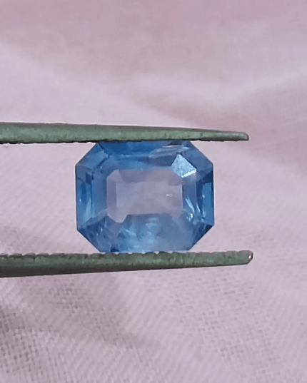 GSI Certified 1.02ct Blue Ceylon Sapphire, Natural Gemstone - SMSGEMS
