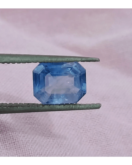 GSI Certified 1.02ct Blue Ceylon Sapphire, Natural Gemstone - SMSGEMS