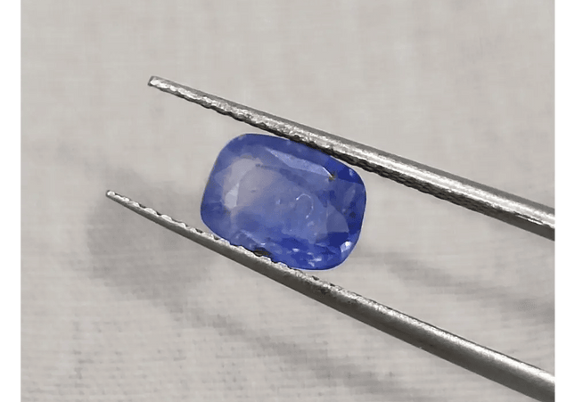 GSI Certified 1.68ct Blue Ceylon Sapphire, Natural Untreated Gemstone - SMSGEMS