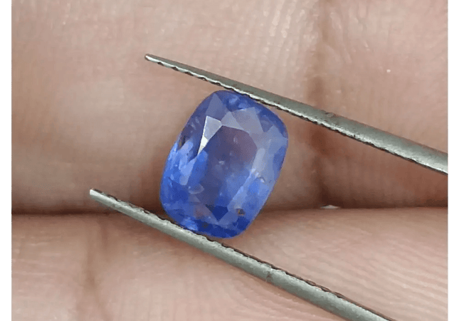GSI Certified 1.68ct Blue Ceylon Sapphire, Natural Untreated Gemstone - SMSGEMS