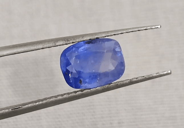 GSI Certified 1.68ct Blue Ceylon Sapphire, Natural Untreated Gemstone - SMSGEMS