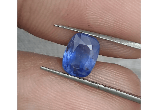 GSI Certified 1.68ct Blue Ceylon Sapphire, Natural Untreated Gemstone - SMSGEMS