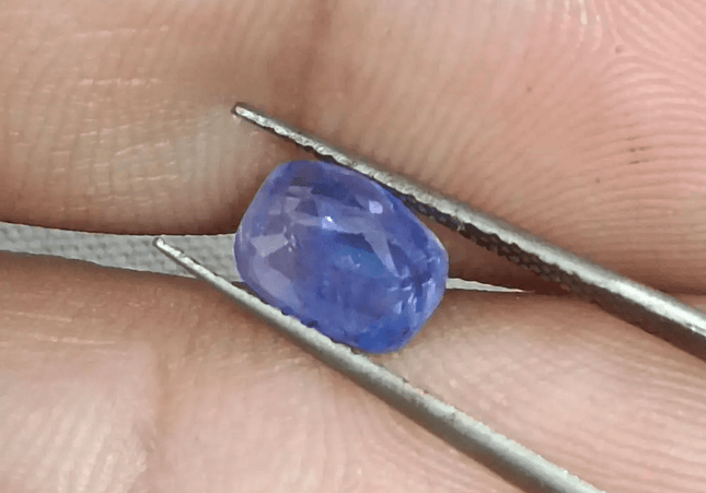 GSI Certified 1.68ct Blue Ceylon Sapphire, Natural Untreated Gemstone - SMSGEMS