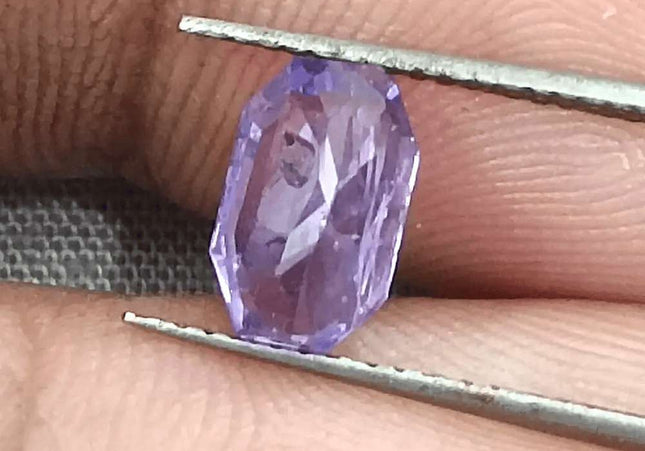 1.69ct Natural Violet Blue Sapphire GSI Certified Gemstone - SMSGEMS