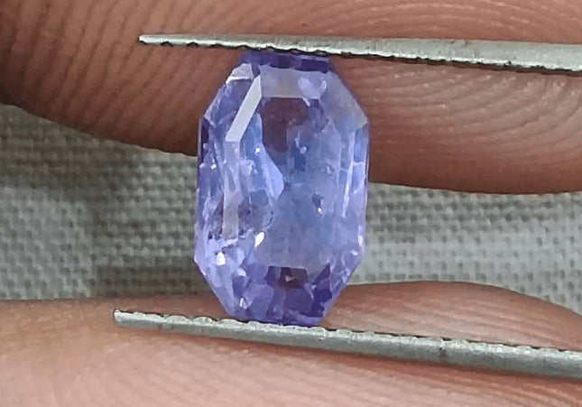 1.69ct Natural Violet Blue Sapphire GSI Certified Gemstone - SMSGEMS
