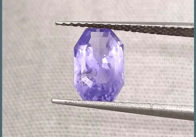 1.69ct Natural Violet Blue Sapphire GSI Certified Gemstone - SMSGEMS