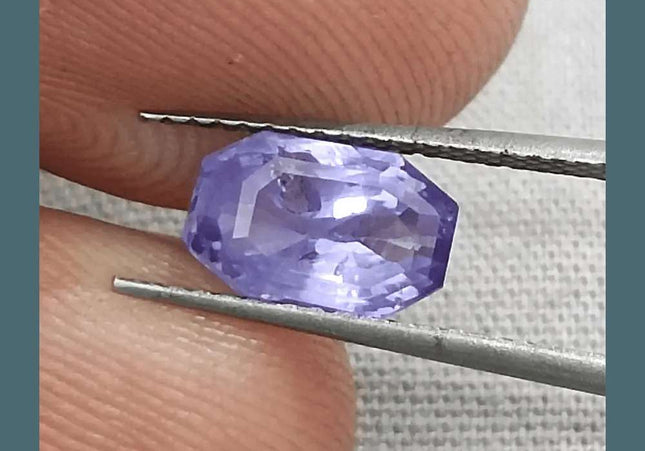 1.69ct Natural Violet Blue Sapphire GSI Certified Gemstone - SMSGEMS