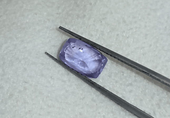 GSI Certified 1.73ct Purplısh Blue Ceylon Sapphire, Natural Untreated Gemstone - SMSGEMS
