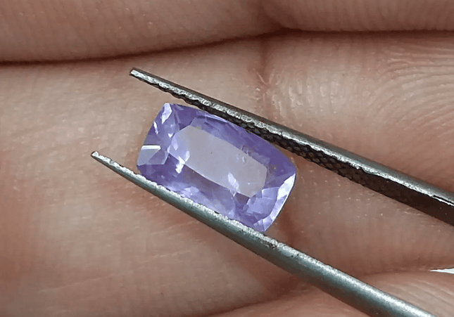 GSI Certified 1.73ct Purplısh Blue Ceylon Sapphire, Natural Untreated Gemstone - SMSGEMS