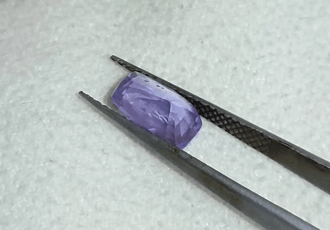 GSI Certified 1.73ct Purplısh Blue Ceylon Sapphire, Natural Untreated Gemstone - SMSGEMS