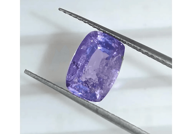 GSI Certified 2.10ct Purplish Blue Sapphire, Natural Untreated Gemstone - SMSGEMS