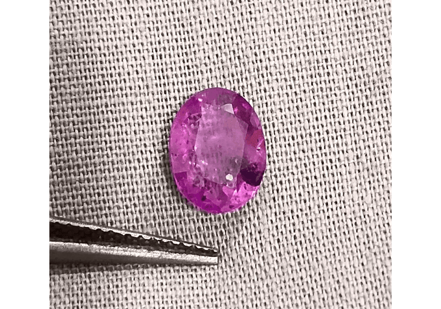 GSI Certified 2.13ct Purple Ceylon Sapphire , Natural Untreated Gemstone - SMSGEMS