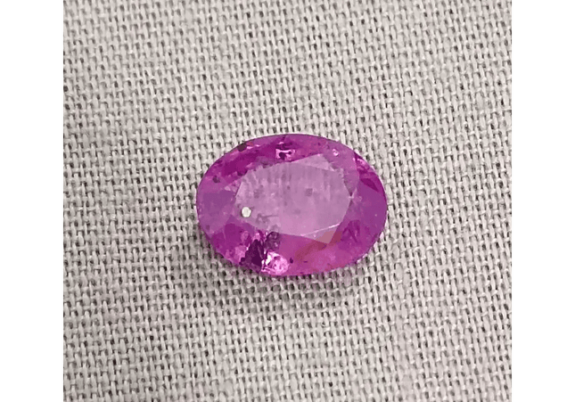 GSI Certified 2.13ct Purple Ceylon Sapphire , Natural Untreated Gemstone - SMSGEMS