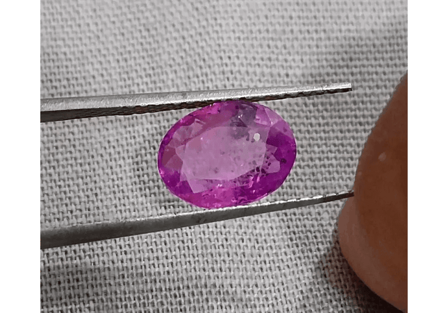 GSI Certified 2.13ct Purple Ceylon Sapphire , Natural Untreated Gemstone - SMSGEMS