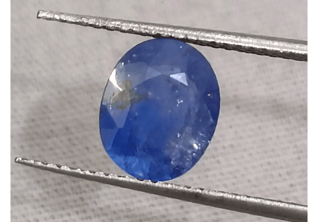 GSI Certified 2.27ct Blue Ceylon Sapphire, Natural Gemstone - SMSGEMS
