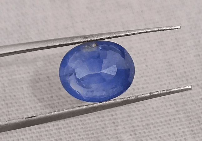 GSI Certified 2.27ct Blue Ceylon Sapphire, Natural Gemstone - SMSGEMS
