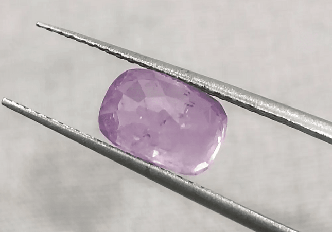 2.35ct GSI Certified Pink Purple Ceylon Sapphire - SMSGEMS