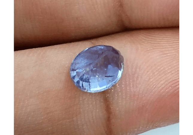 GSI Certified 2.83ct Blue Ceylon Sapphire , Natural Untreated Earth Mined Gemstone - SMSGEMS