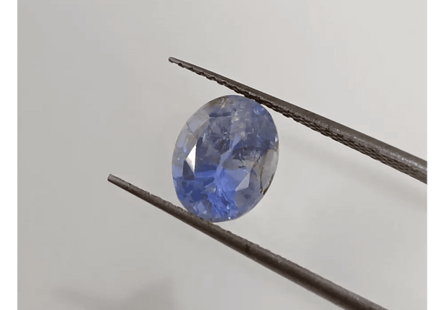 GSI Certified 2.83ct Blue Ceylon Sapphire , Natural Untreated Earth Mined Gemstone - SMSGEMS