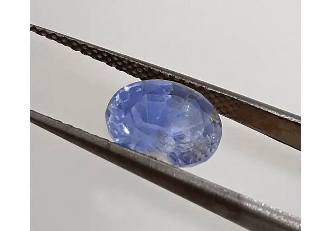 GSI Certified 2.83ct Blue Ceylon Sapphire , Natural Untreated Earth Mined Gemstone - SMSGEMS