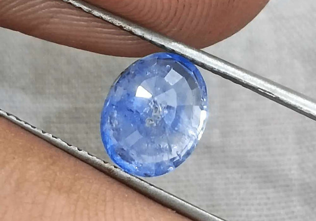 GSI Certified 3.02ct Blue Ceylon Sapphire, Natural Gemstone - SMSGEMS