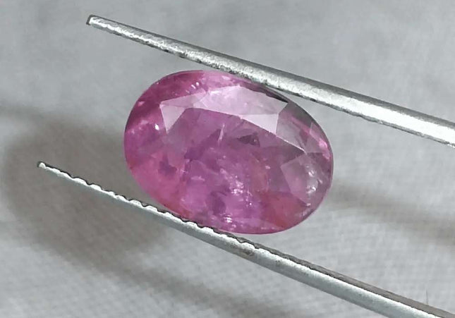 3.29ct GSI Certified Pink Purple Ceylon Sapphire - SMSGEMS