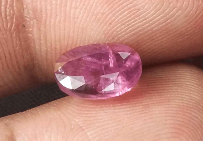 3.29ct GSI Certified Pink Purple Ceylon Sapphire - SMSGEMS