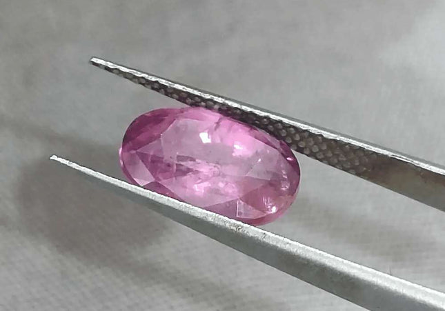 3.29ct GSI Certified Pink Purple Ceylon Sapphire - SMSGEMS